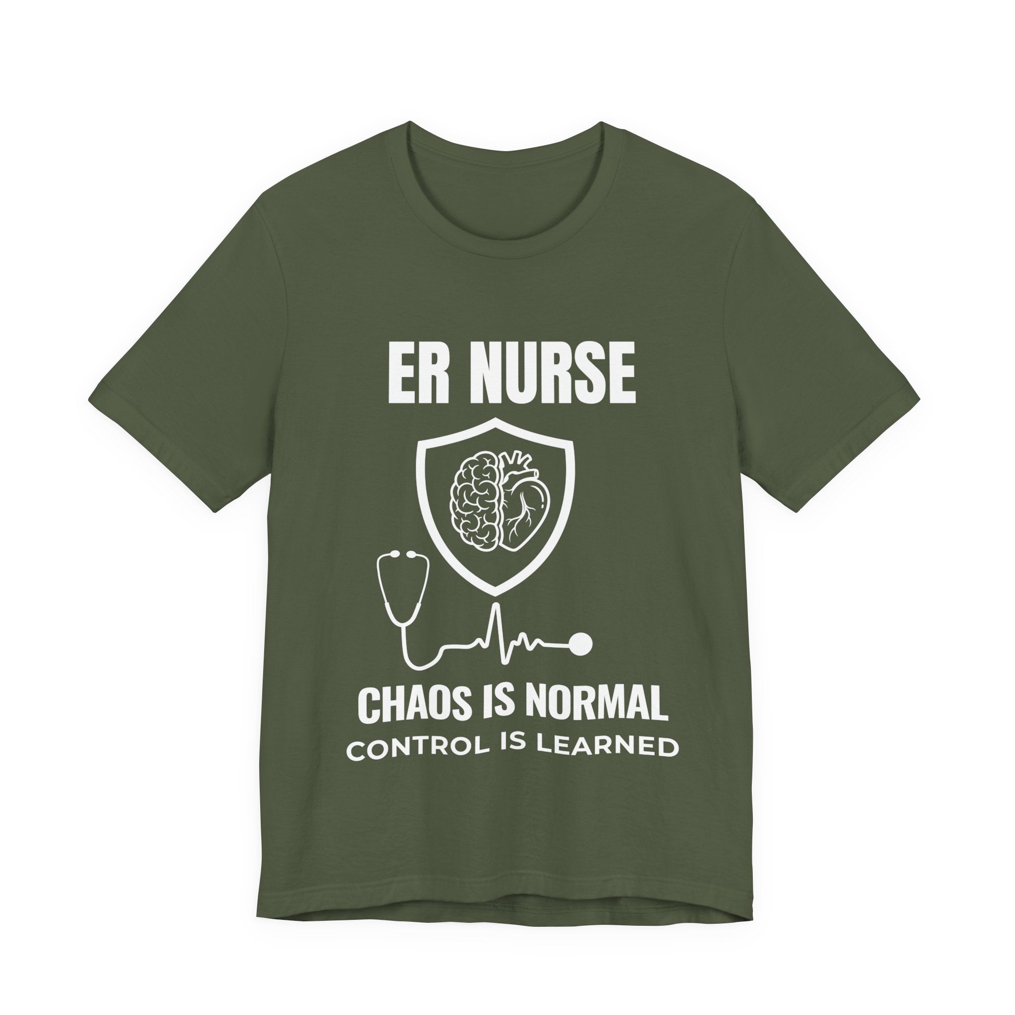 ER Nurse Chaos Is Normal Shirt – Control Is Learned Emergency Room Nurse T-Shirt