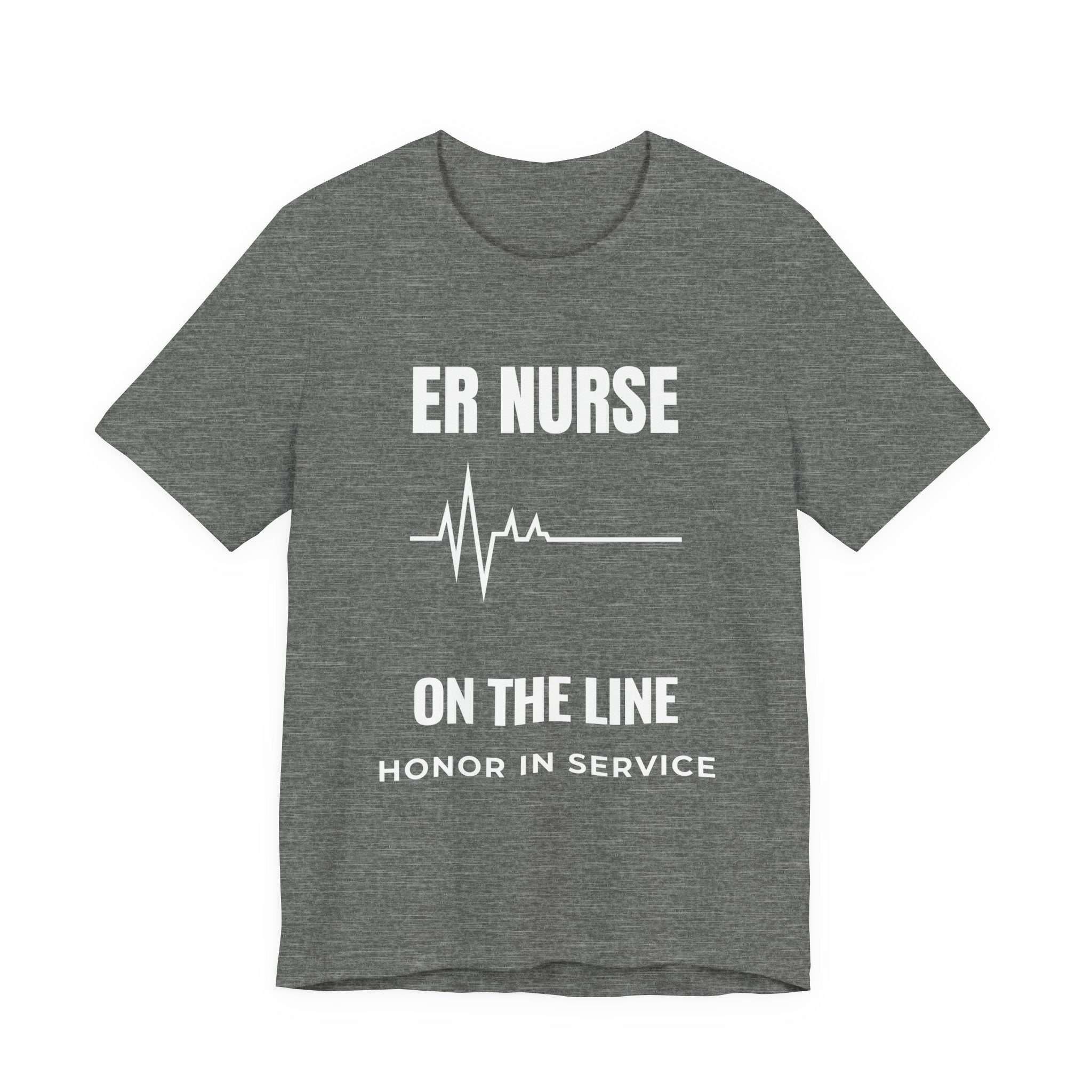 ER Nurse On The Line Shirt – Honor In Service Emergency Room Nurse T-Shirt