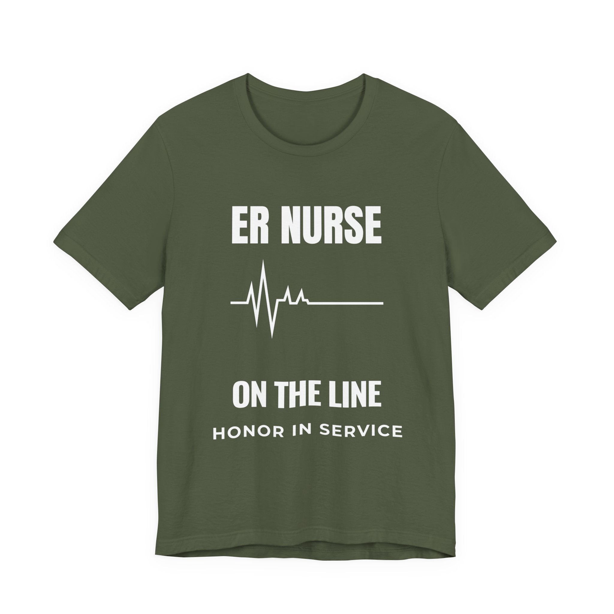 ER Nurse On The Line Shirt – Honor In Service Emergency Room Nurse T-Shirt