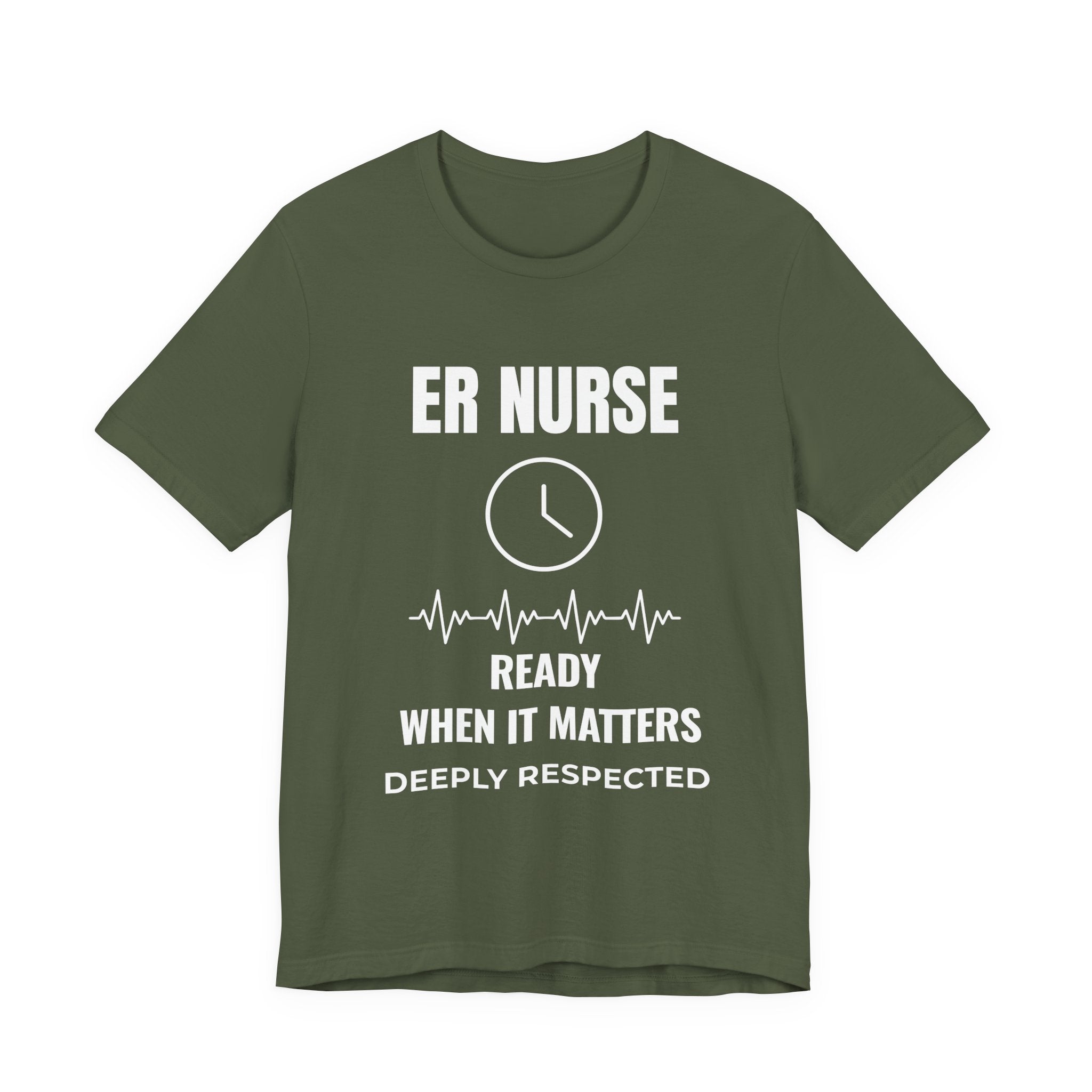 ER Nurse Ready When It Matters Shirt – Respected Daily Emergency Room Nurse T-Shirt