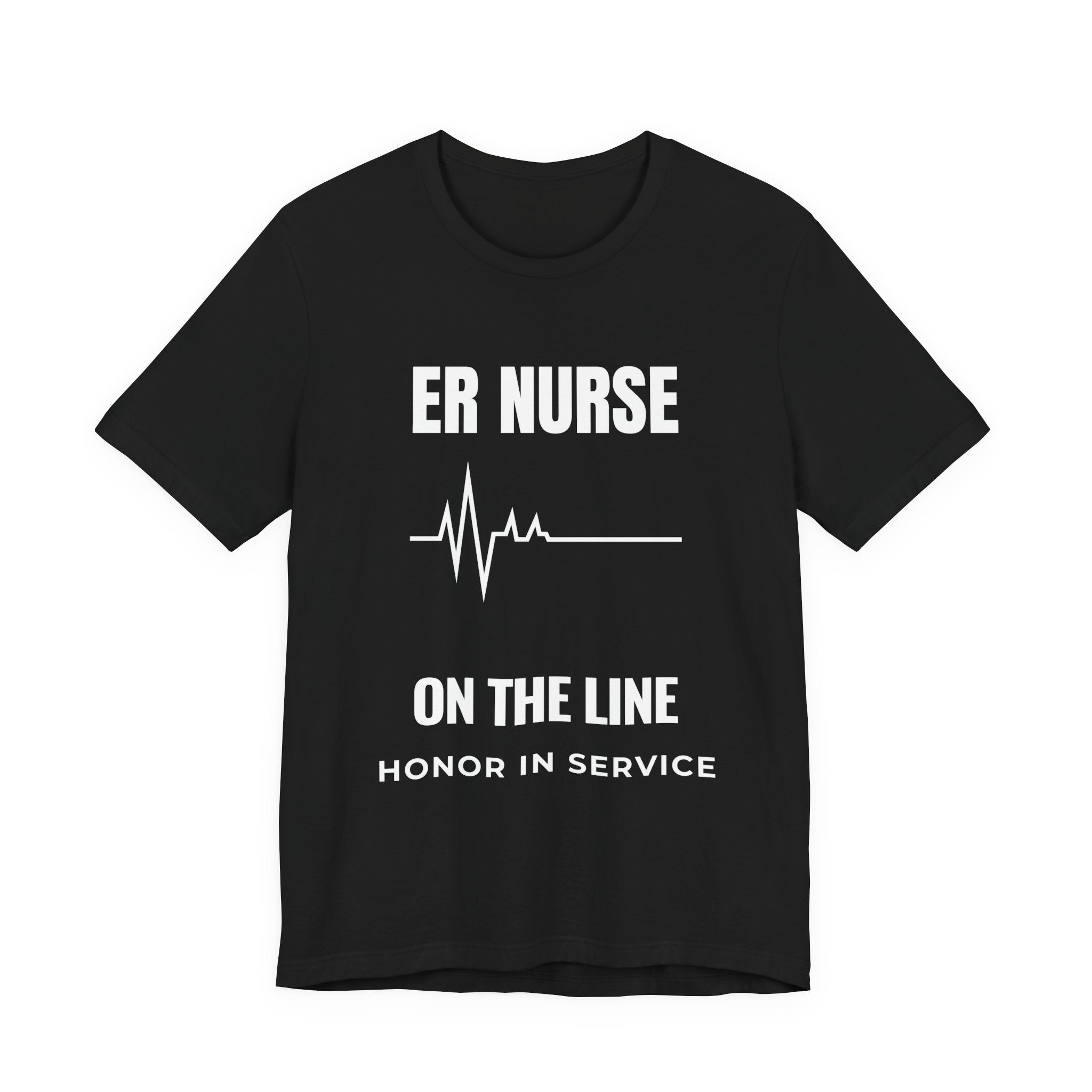 ER Nurse On The Line Shirt – Honor In Service Emergency Room Nurse T-Shirt