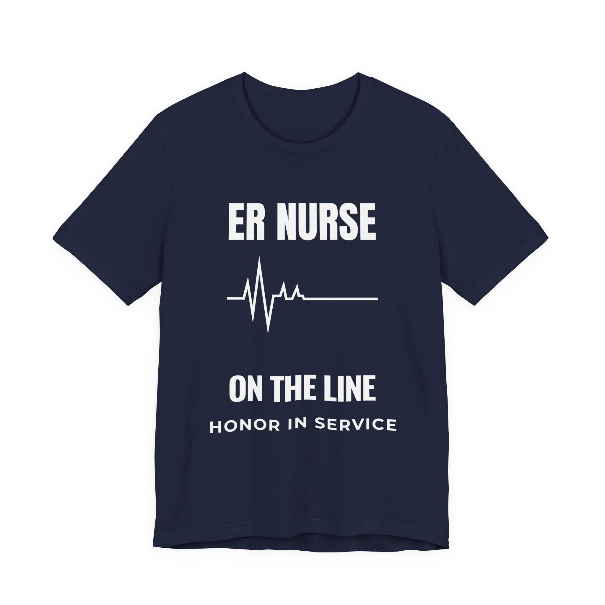 ER Nurse On The Line Shirt – Honor In Service Emergency Room Nurse T-Shirt