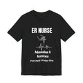 Adrenaline & Accuracy ER Nurse T-Shirt – Emergency Room Nurse Tee | Focused Under Fire