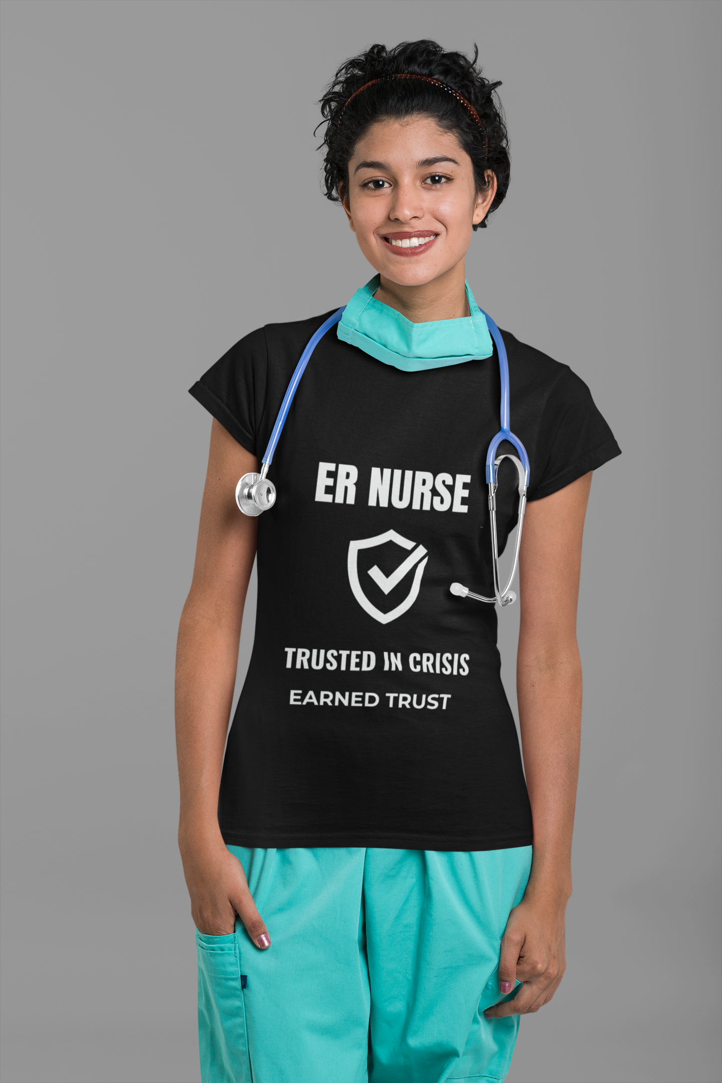 ER Nurse Trusted In Crisis Shirt – Earned Trust Emergency Room Nurse T-Shirt