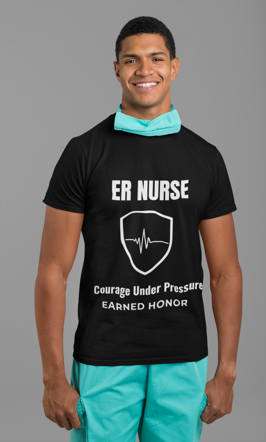 ER Nurse Courage Under Pressure Shirt – Earned Honor Emergency Room Nurse T-Shirt
