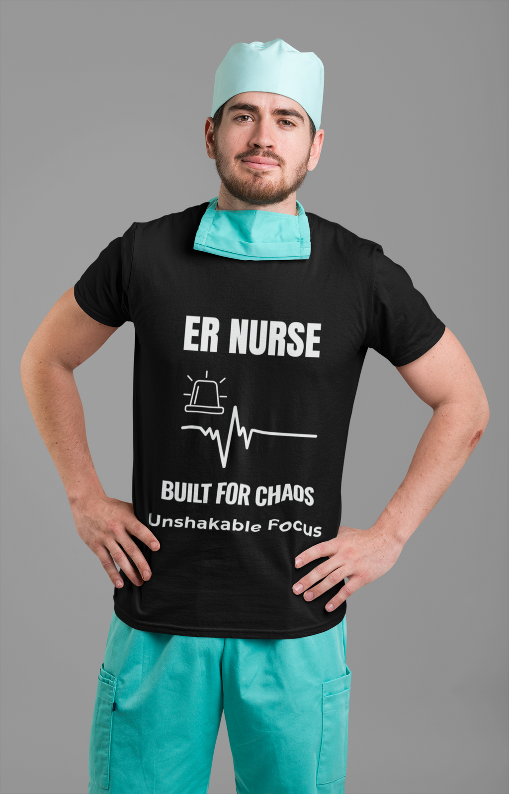 ER Nurse Built For Chaos Shirt – Unshakable Focus Emergency Room Nurse T-Shirt