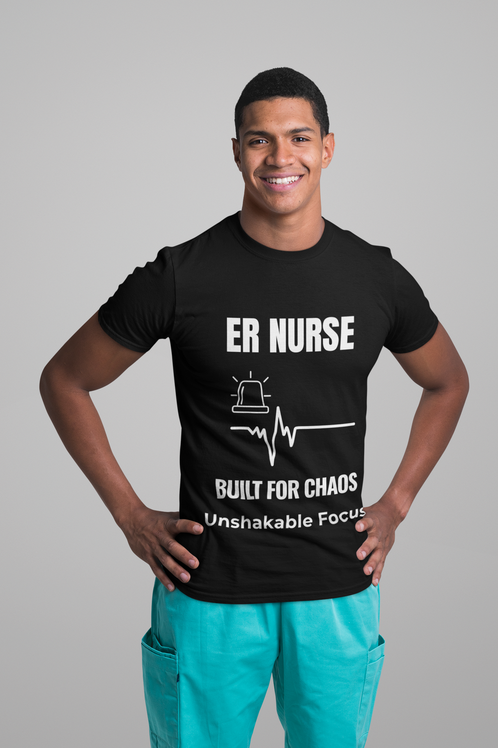 ER Nurse Built For Chaos Shirt – Unshakable Focus Emergency Room Nurse T-Shirt