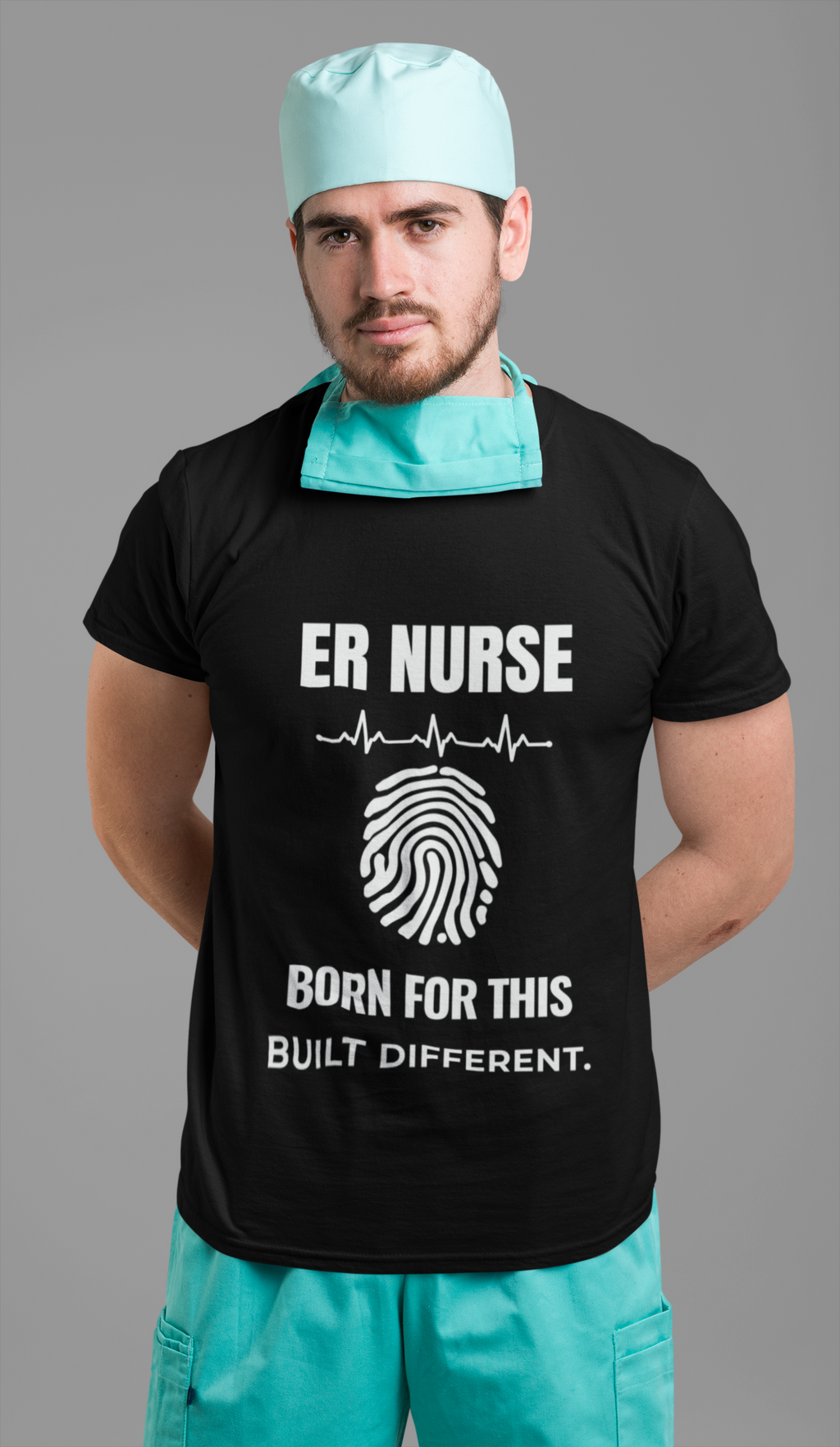 ER Nurse – Born For This | Built Different T-Shirt