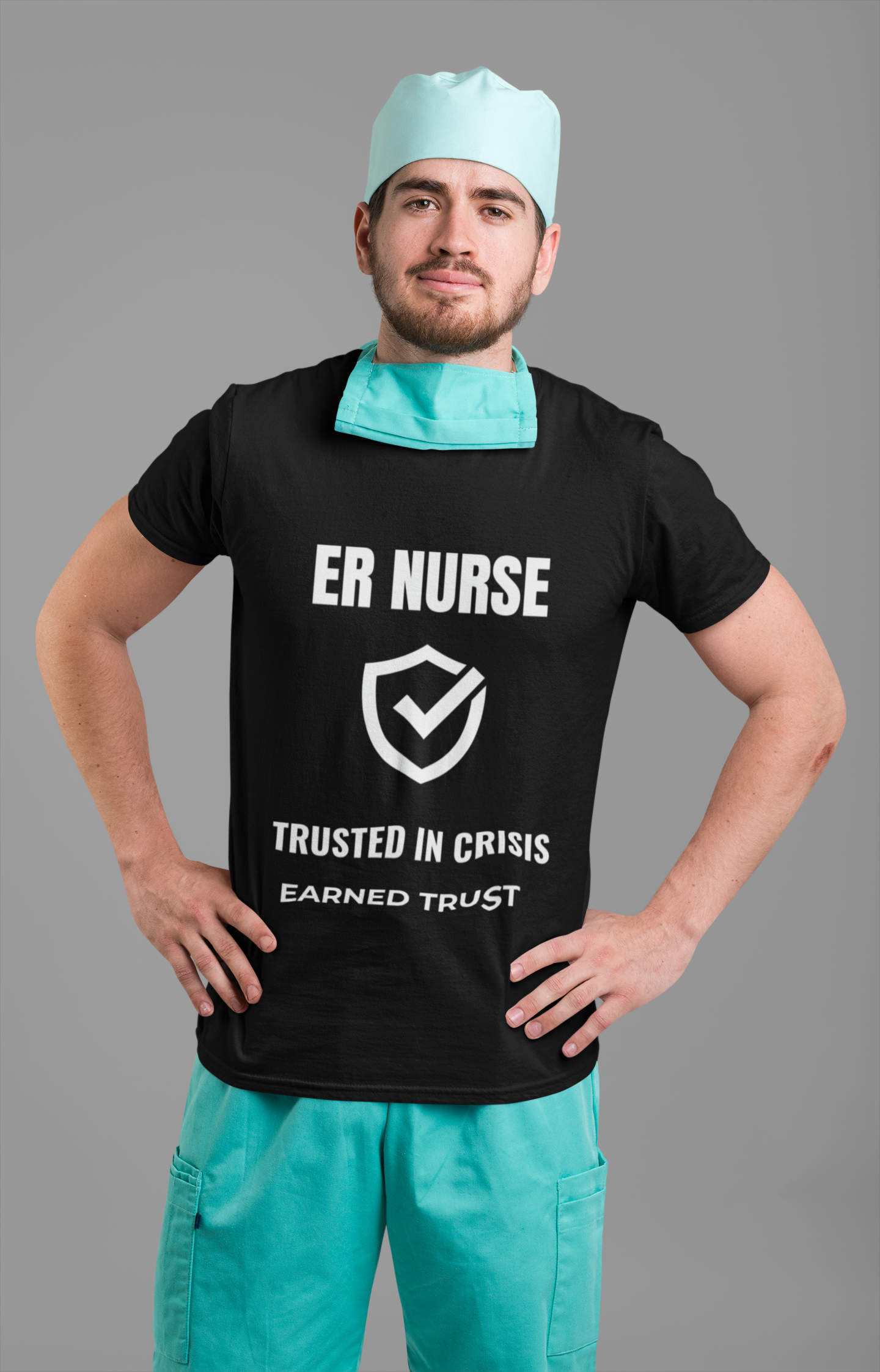 ER Nurse Trusted In Crisis Shirt – Earned Trust Emergency Room Nurse T-Shirt