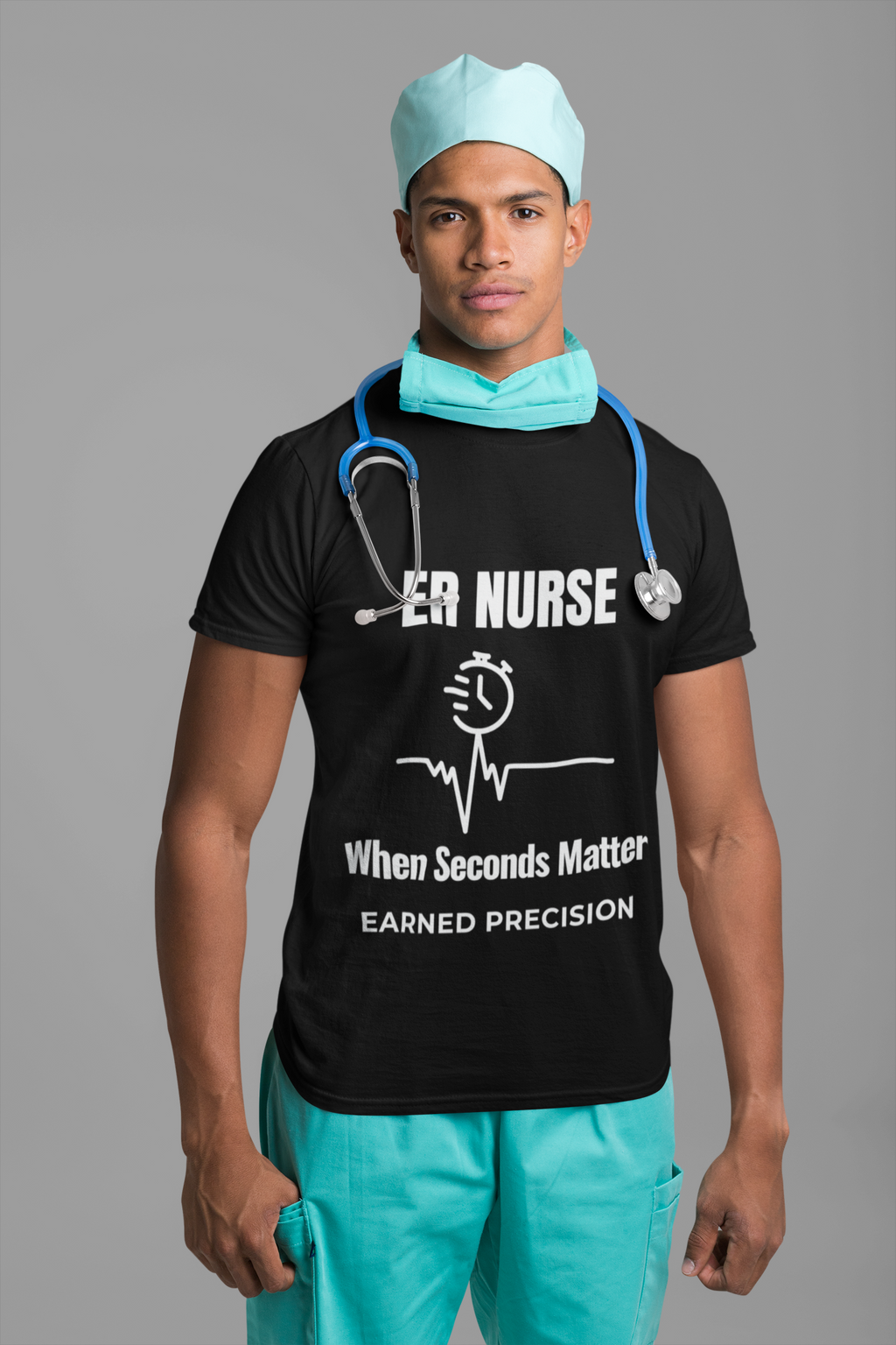 ER Nurse When Seconds Matter Shirt – Earned Precision Emergency Room Nurse T-Shirt