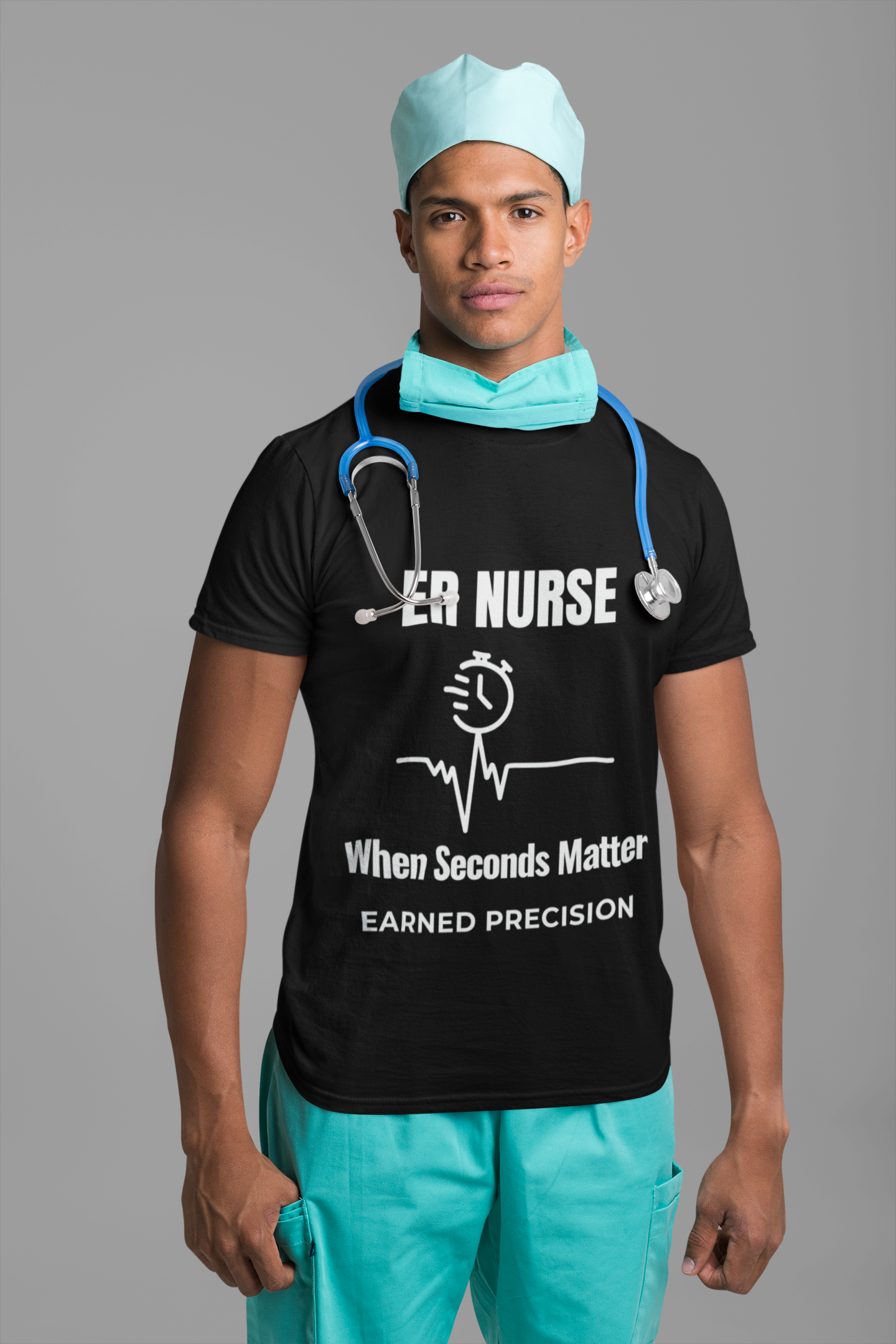 ER Nurse When Seconds Matter Shirt – Earned Precision Emergency Room Nurse T-Shirt