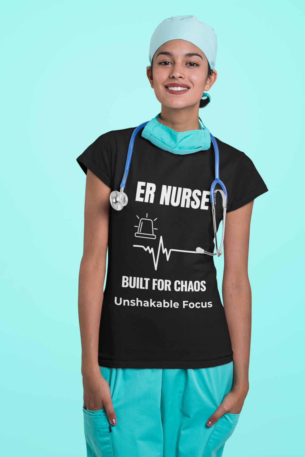ER Nurse Built For Chaos Shirt – Unshakable Focus Emergency Room Nurse T-Shirt