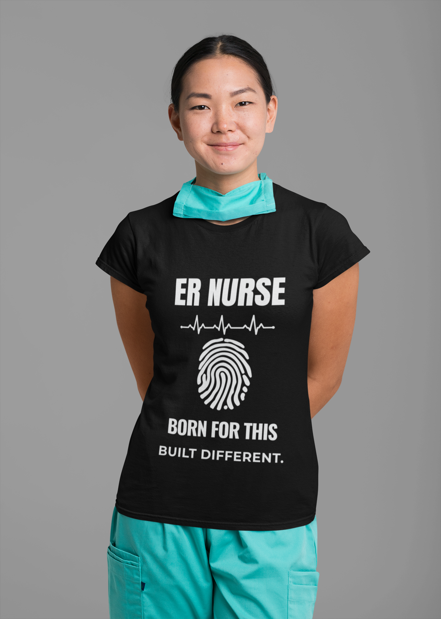 ER Nurse – Born For This | Built Different T-Shirt