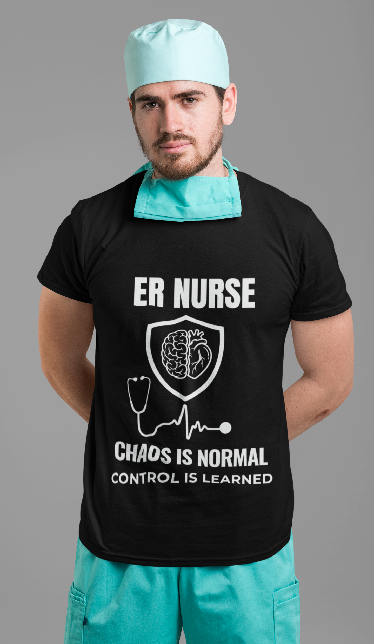 ER Nurse Chaos Is Normal Shirt – Control Is Learned Emergency Room Nurse T-Shirt