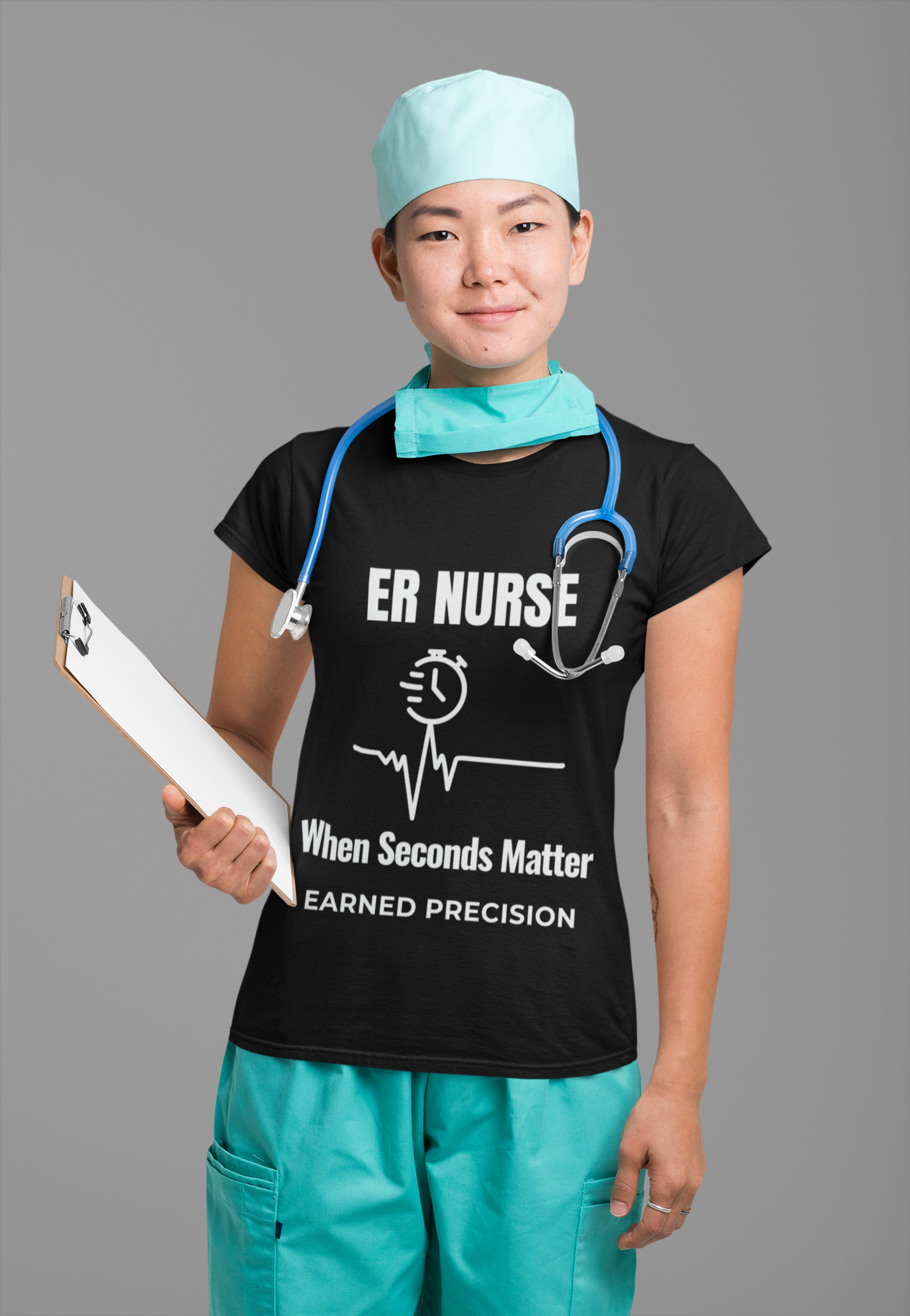 ER Nurse When Seconds Matter Shirt – Earned Precision Emergency Room Nurse T-Shirt