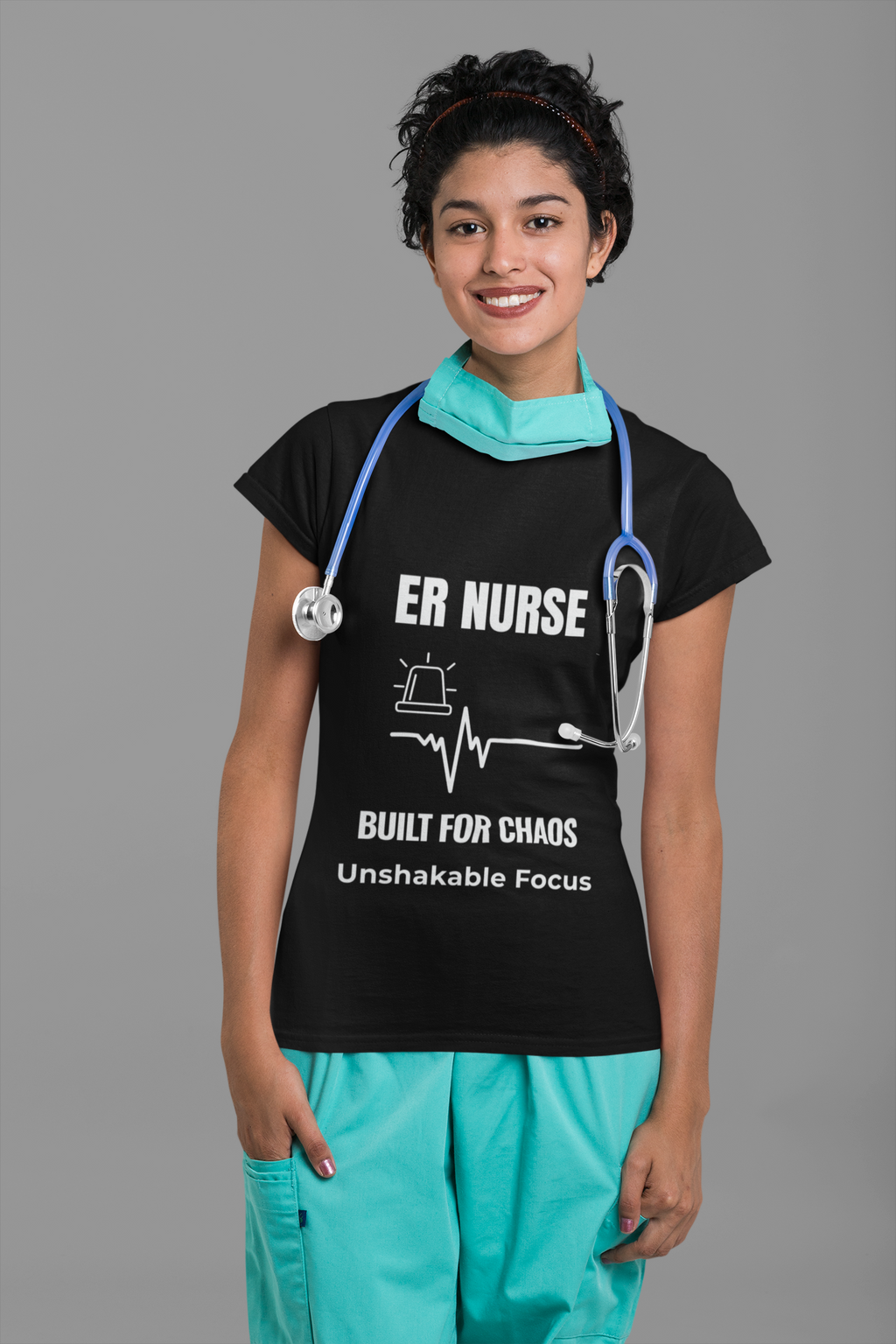 ER Nurse Built For Chaos Shirt – Unshakable Focus Emergency Room Nurse T-Shirt