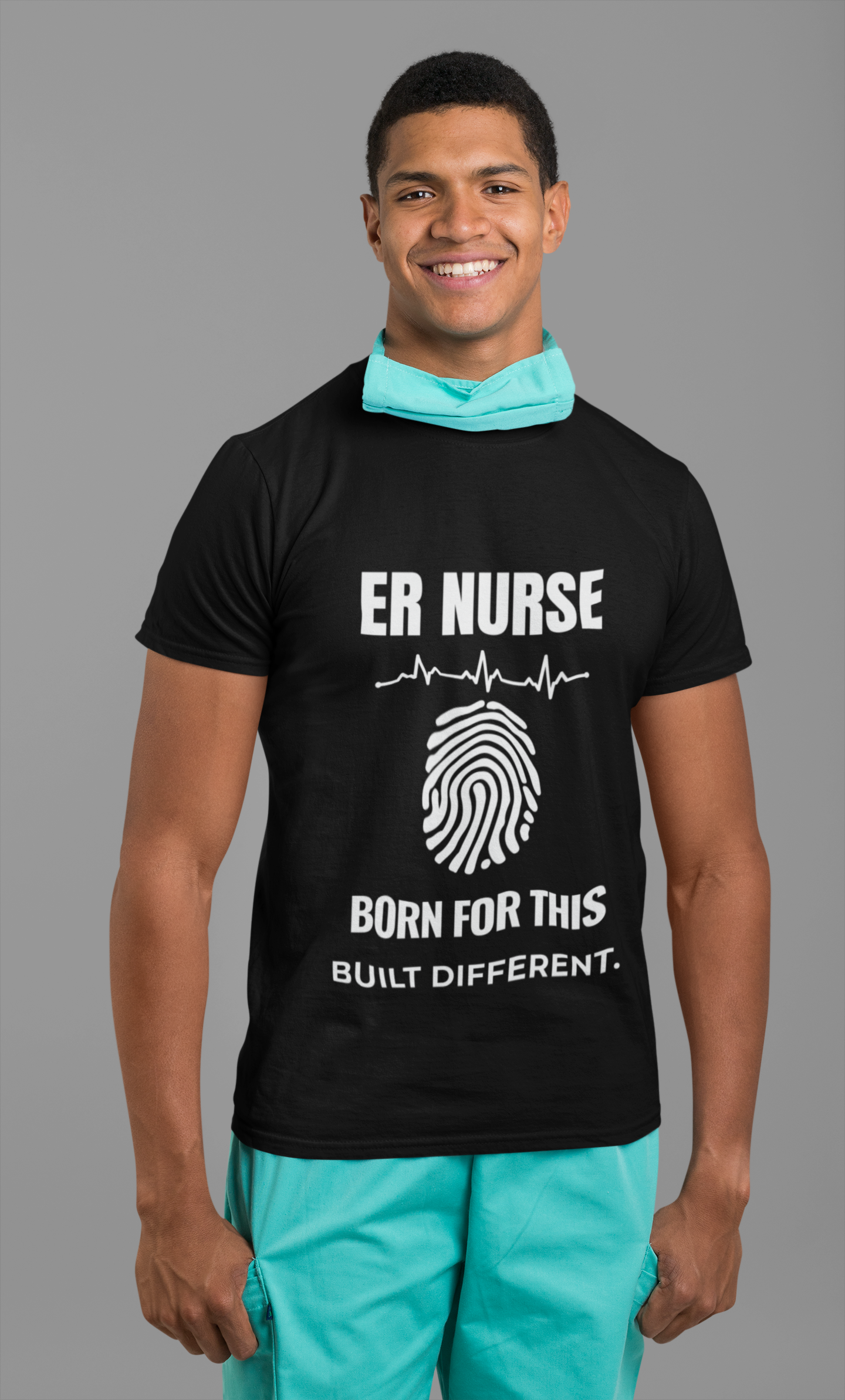 ER Nurse – Born For This | Built Different T-Shirt