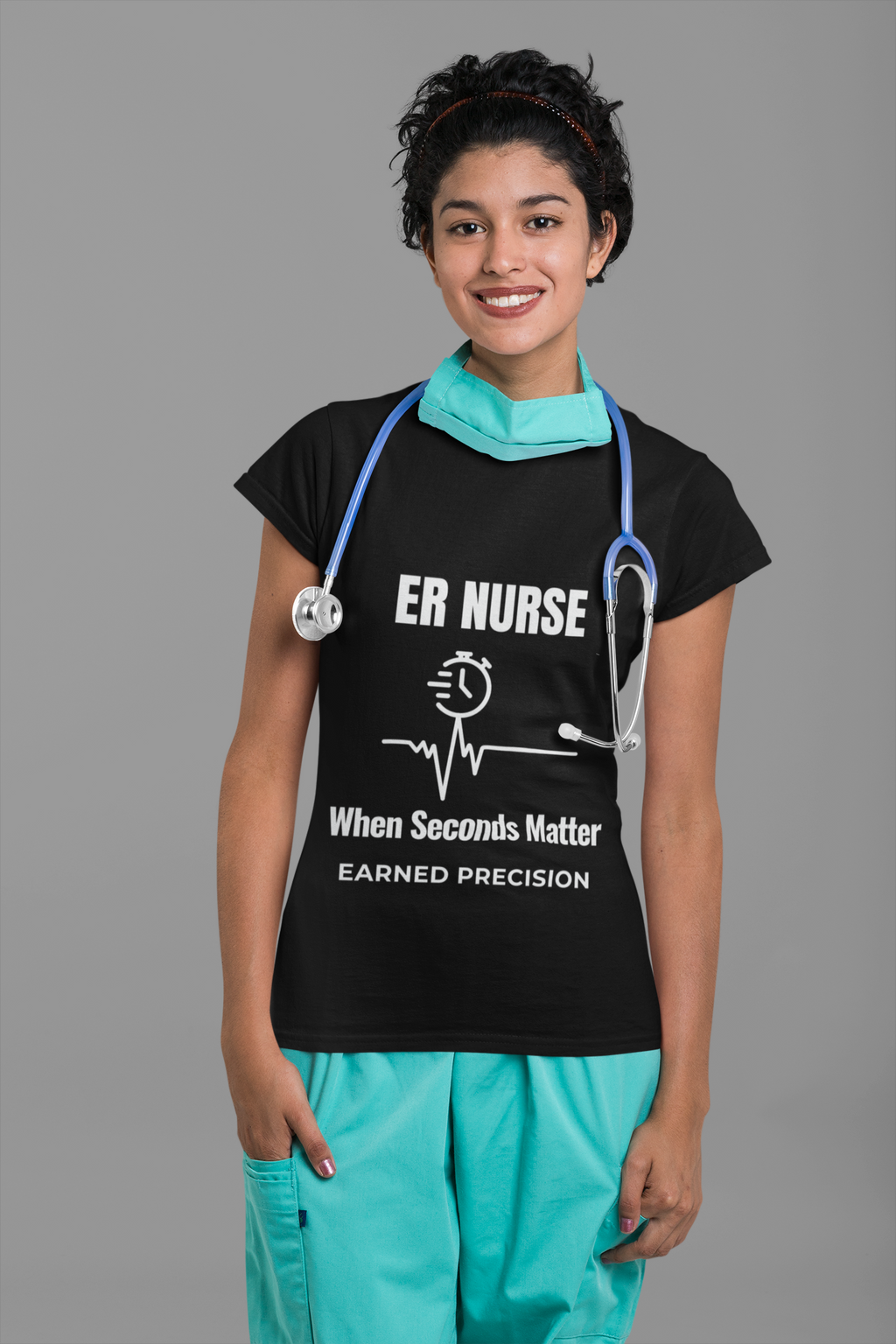 ER Nurse When Seconds Matter Shirt – Earned Precision Emergency Room Nurse T-Shirt