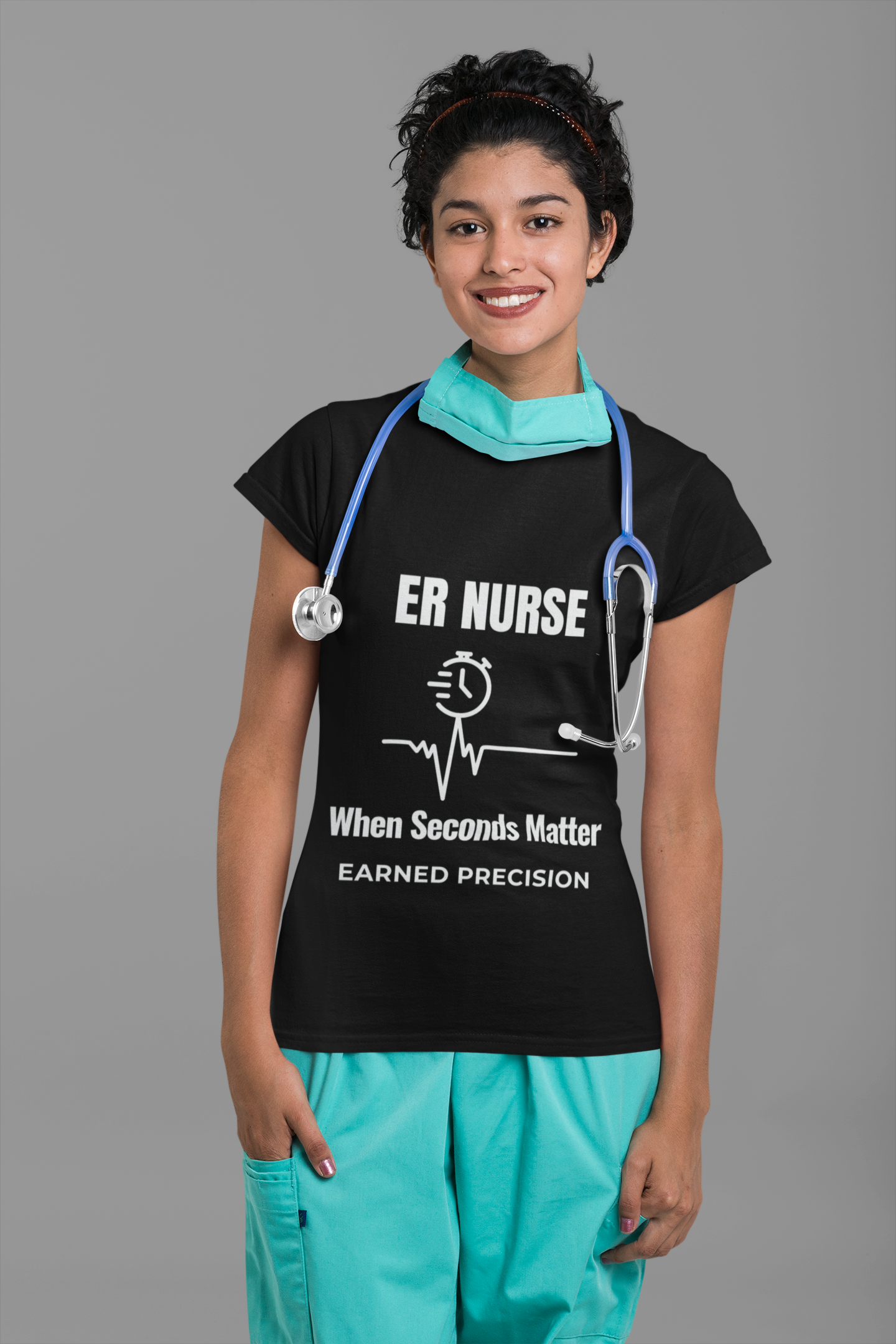 ER Nurse When Seconds Matter Shirt – Earned Precision Emergency Room Nurse T-Shirt